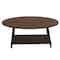 Household Essentials 39" Jamestown Oval Coffee Table